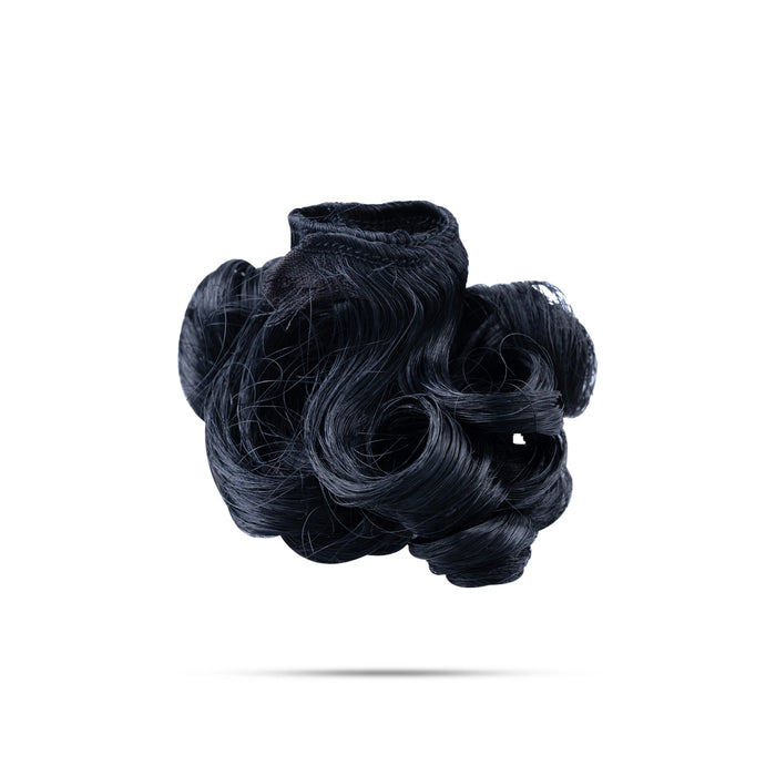 Krishna Hair - 4 X 3.5 Inches | Artificial Hair/ Curly Laddu Gopal Hair/ Synthetic Hair For Deity Decor - Head & Face Accessories