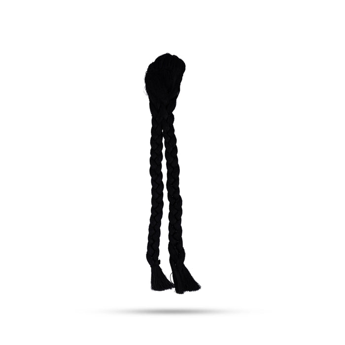 Artificial Hair Plait - 10.25 Inches | Artificial Hair Braid / Amman Jadai for Varalakshmi Decor - Head & Face Accessories