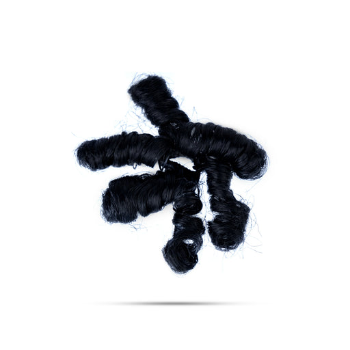 Krishna Hair - 3 X 3 Inches | Artificial Hair/ Curly Laddu Gopal Hair/ Synthetic Hair For Deity Decor - Head & Face Accessories