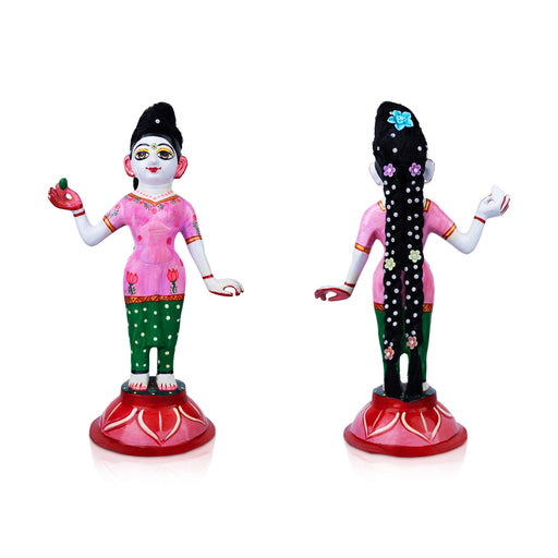 Decorated Radha Hair - 9 X 1.5 Inches | Radha Choti/ Artificial Hair/ Synthetic Hair For Deity Decor - Head & Face Accessories