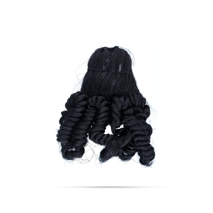Artificial Hair - 3.5 X 3.5 Inches | Krishna Hair/ Laddu Gopal Hair/ Synthetic Hair For Deity Decoration - Head & Face Accessories
