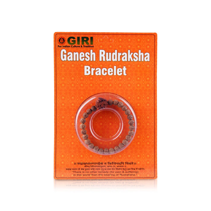 Ganesh Rudraksha Bracelet | 5 Mukhi Rudraksha Bracelet/ Panchmukhi Rudraksha Bracelet/ Rudraksha Hand Bracelet