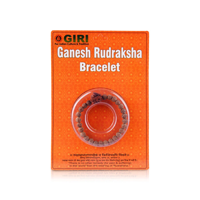 Ganesh Rudraksha Bracelet | 5 Mukhi Rudraksha Bracelet/ Panchmukhi Rudraksha Bracelet/ Rudraksha Hand Bracelet - Rudraksha Mala, Pendant, Bracelet
