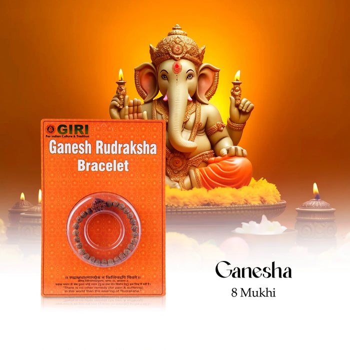 Ganesh Rudraksha Bracelet | 5 Mukhi Rudraksha Bracelet/ Panchmukhi Rudraksha Bracelet/ Rudraksha Hand Bracelet