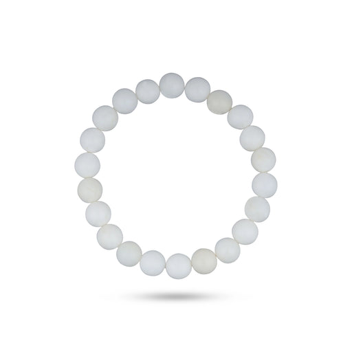 Mother Of Pearl Bracelet - 2.5 Inches | Gem Bracelet/ Stone Jewellery for Men & Women - Bracelet