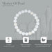Mother Of Pearl Bracelet - 2.5 Inches | Gem Bracelet/ Stone Jewellery for Men & Women - Bracelet