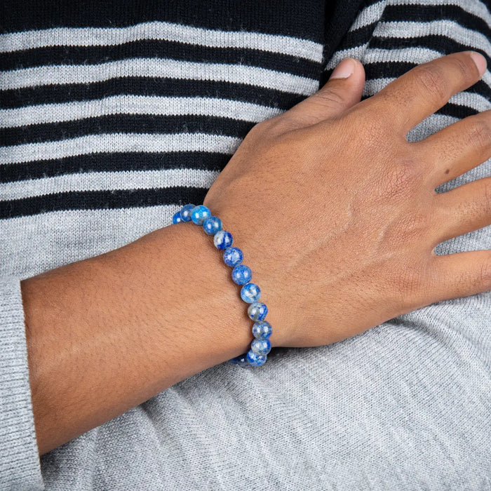 Lapis Lazuli Bracelet - 2.5 Inches | Lapis Stone Bracelet/ Crystal Bracelet for Men & Women