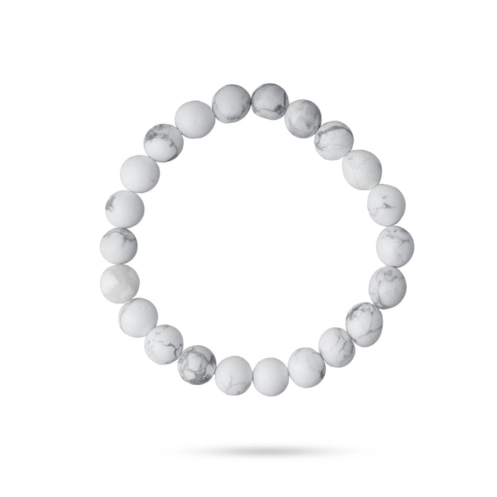 Howlite Bracelet - 2.5 Inches | Gemstone Bracelet/ Crystal Jewellery for Men & Women