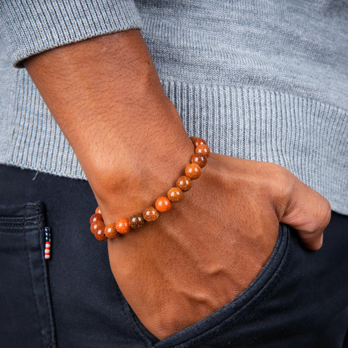 Golden Sunstone Bracelet - 2.5 Inches | Gemstone Bracelet/ Crystal Jewellery for Men & Women - Bracelet