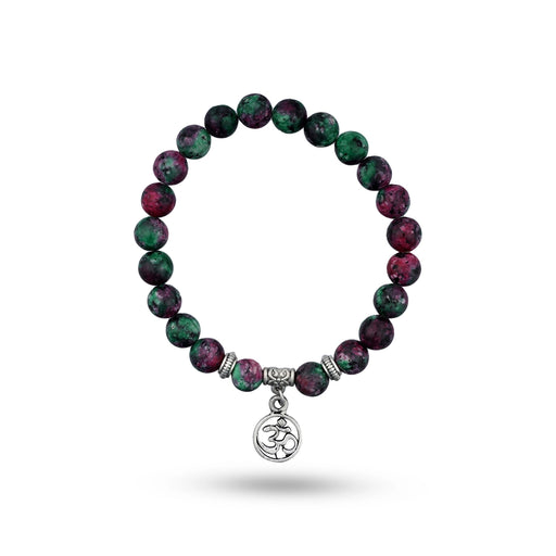 Ruby Zoisite Bracelet - 2.5 Inches | Crystal Bracelet/ Gemstone Bracelet for Men & Women - Bracelet