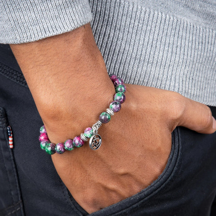 Ruby Zoisite Bracelet - 2.5 Inches | Crystal Bracelet/ Gemstone Bracelet for Men & Women