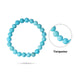 Turquoise Bracelet - 2.5 Inches | Gemstone Bracelet/ Crystal Jewellery for Men & Women - Bracelet