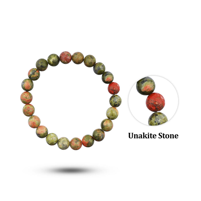 Unakite Bracelet - 2.5 Inches | Gemstone Bracelet/ Crystal Jewellery for Men & Women