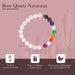 Rose Quartz Navaratna Stone Bracelet | Navratna Bracelet/ Semi Precious Stone Bracelet for Health & Well Being - Bracelet