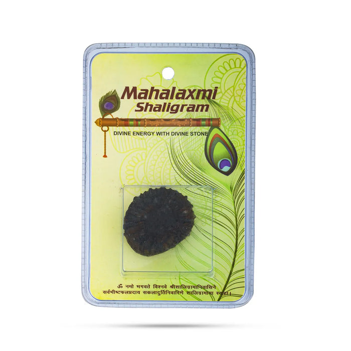 Shaligram Murti - 48.72 mm | Black Round Saligram Murti/ Shaligram Stone For Divine Protection And Positive Energy - Sphatik & Semi Precious Stone Murties