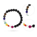 Lava Navaratna Stone Bracelet - 2.5 Inches | Navratna Bracelet/ Semi Precious Stone Bracelet for Prosperity - Bracelet