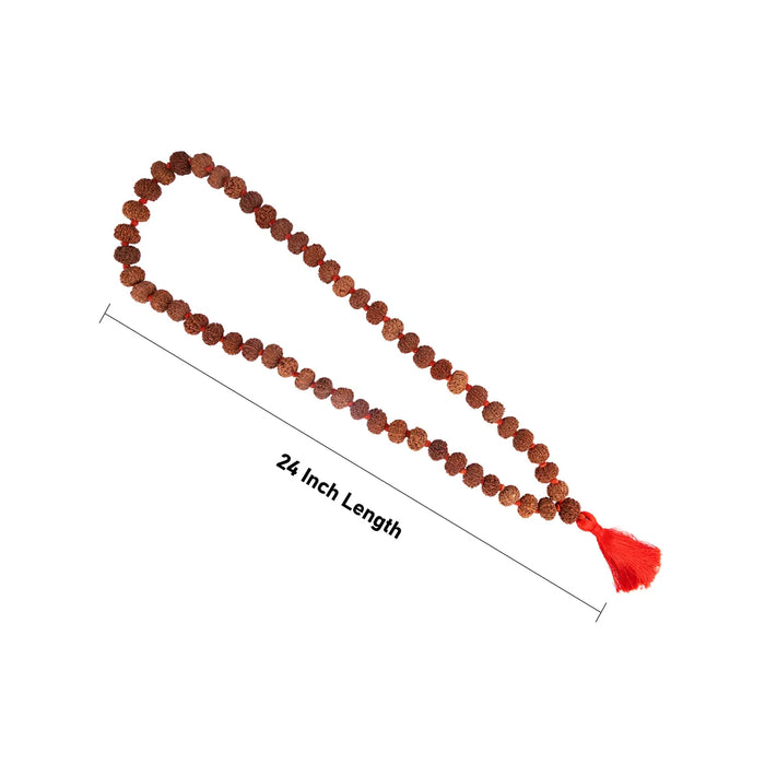 Rudraksha Khanta Mala -24 Inches | 9 Face / Thread Knot / Rudraksh Bead Mala for Men & Women - Rudraksha Mala, Pendant, Bracelet