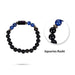 Crystal Bracelet - 2.5 Inches | Semi Precious Stone Hand Band/ Crystal Bead Hand Bracelet for Aquarius Zodiac - Bracelet
