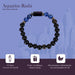 Crystal Bracelet - 2.5 Inches | Semi Precious Stone Hand Band/ Crystal Bead Hand Bracelet for Aquarius Zodiac - Bracelet