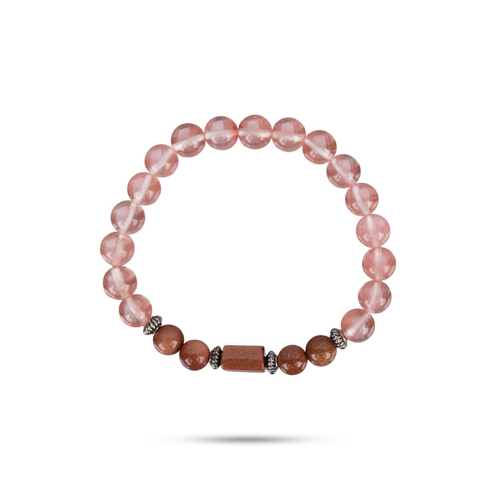 Crystal Bracelet - 2.5 Inches | Semi Precious Stone Hand Band/Crystal Bead Hand Bracelet for Scorpio Zodiac - Bracelet