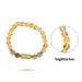 Crystal Bracelet - 2.5 Inches | Semi Precious Stone Hand Band/Crystal Bead Hand Bracelet for Sagittarius Zodiac - Bracelet
