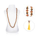 Tiger Eye Beads With Rudraksha Mala | Tiger Eye Beads With Ruthratcham Malai for Meditation - Rudraksha Mala, Pendant, Bracelet