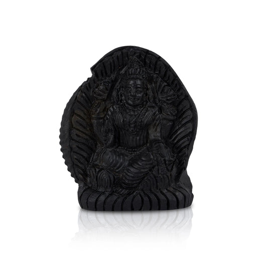 Mahalakshmi Shaligram Murti - 3.75 x 3 Inches | Laxmi Saligram Murti/ Shaligram Shila Stone for Pooja - Saligrama Stones & Murties