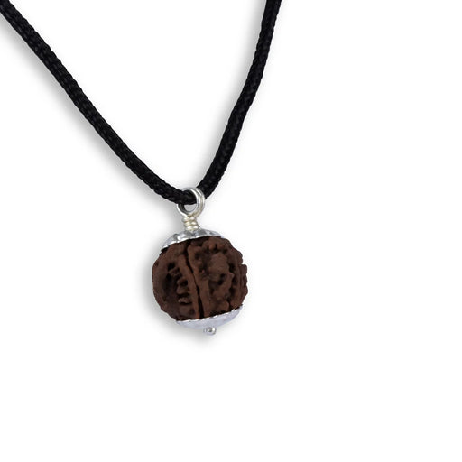 Ganesh Rudraksha Pendant with White Cup | Nepali Rudraksha Bead Pendant/ Rudraksh Locket for Men & Women - Rudraksha Mala, Pendant, Bracelet
