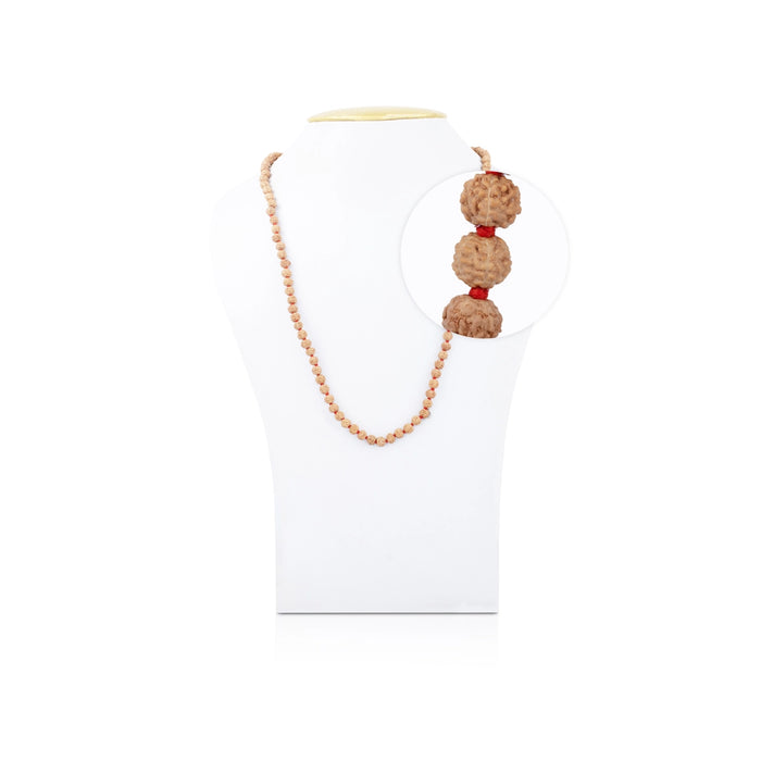 Rudraksha Mala - 5 to 6 mm | Ruthratcham Malai/ Japa Mala for Meditation - Rudraksha Mala, Pendant, Bracelet
