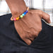 Seven Chakra Bracelet - 2.5 Inches | 7 Chakra & Rudraksha Hand Band for Men & Women - Bracelet