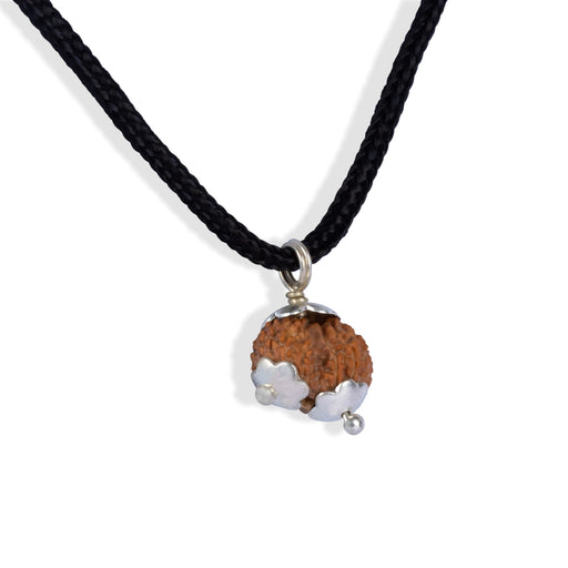 Gowri Shankar Rudraksha Pendant | Silver Cup Rudraksha Pendant/ Java Rudraksh Locket for Men & Women - Rudraksha Mala, Pendant, Bracelet
