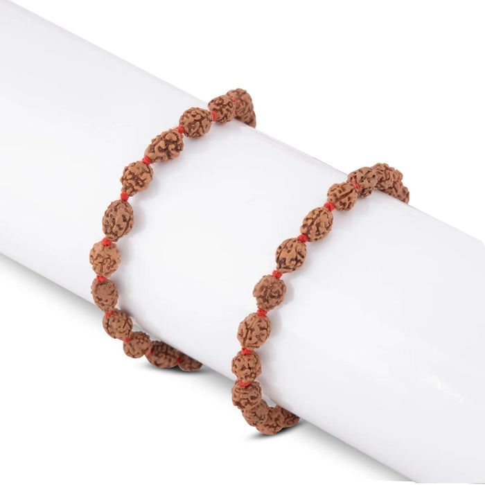 Rudraksha Mala | 3 Mukhi Ruthratcham Malai/ Java Rudraksha Mala Beads for Men & Women