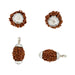 3 Face Rudraksha Beads Pendant | Himalayan Rudraksha Beads/ White Cup Rudraksha Locket for Men & Women - Rudraksha Mala, Pendant, Bracelet