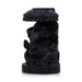 Ganesh Murti Sitting On Base - 2 x 1.25 Inches | Karungali Statue/ Vinayaka Statue With Umbrella for Pooja - Karungali & Ebony Murties