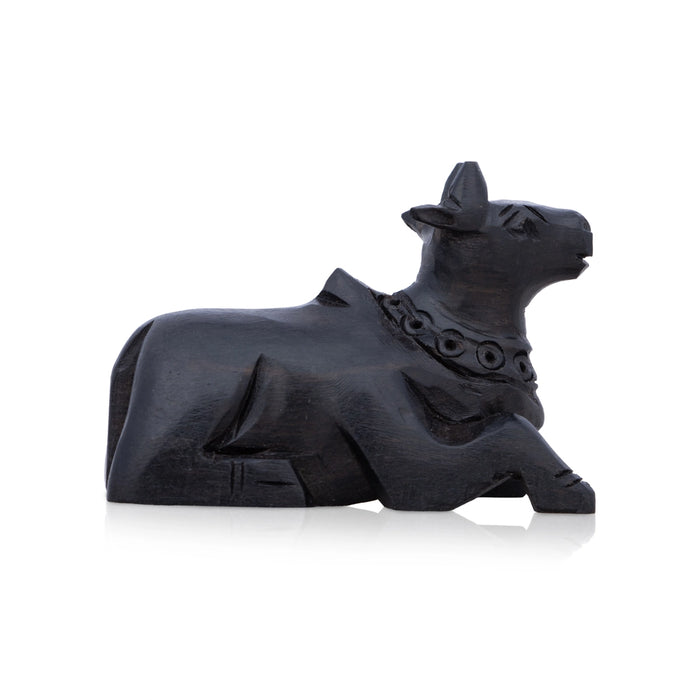 Nandi Statue - 2 x 2.25 Inches | Karungali Statue/ Nandi Idol for Pooja/ 30 Gms Approx