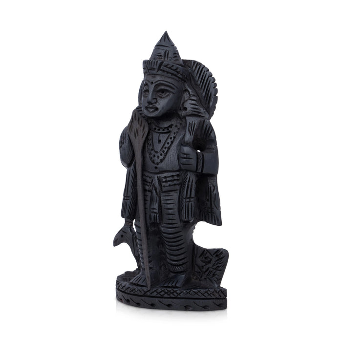 Murugan Statue - 4 x 2.5 Inches | Karungali Statue/ Murugan Idol for Pooja/ 100 Gms Approx