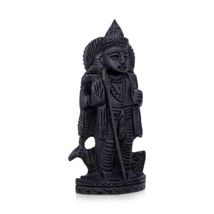 Murugan Statue - 4 x 2.5 Inches | Karungali Statue/ Murugan Idol for Pooja/ 100 Gms Approx