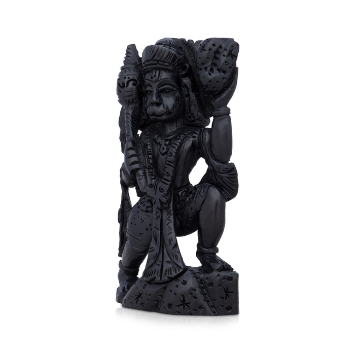 Anjaneya Statue - 4 x 2 Inches | Karungali Statue/ Hanuman Statue for Pooja/ 45 Gms Approx