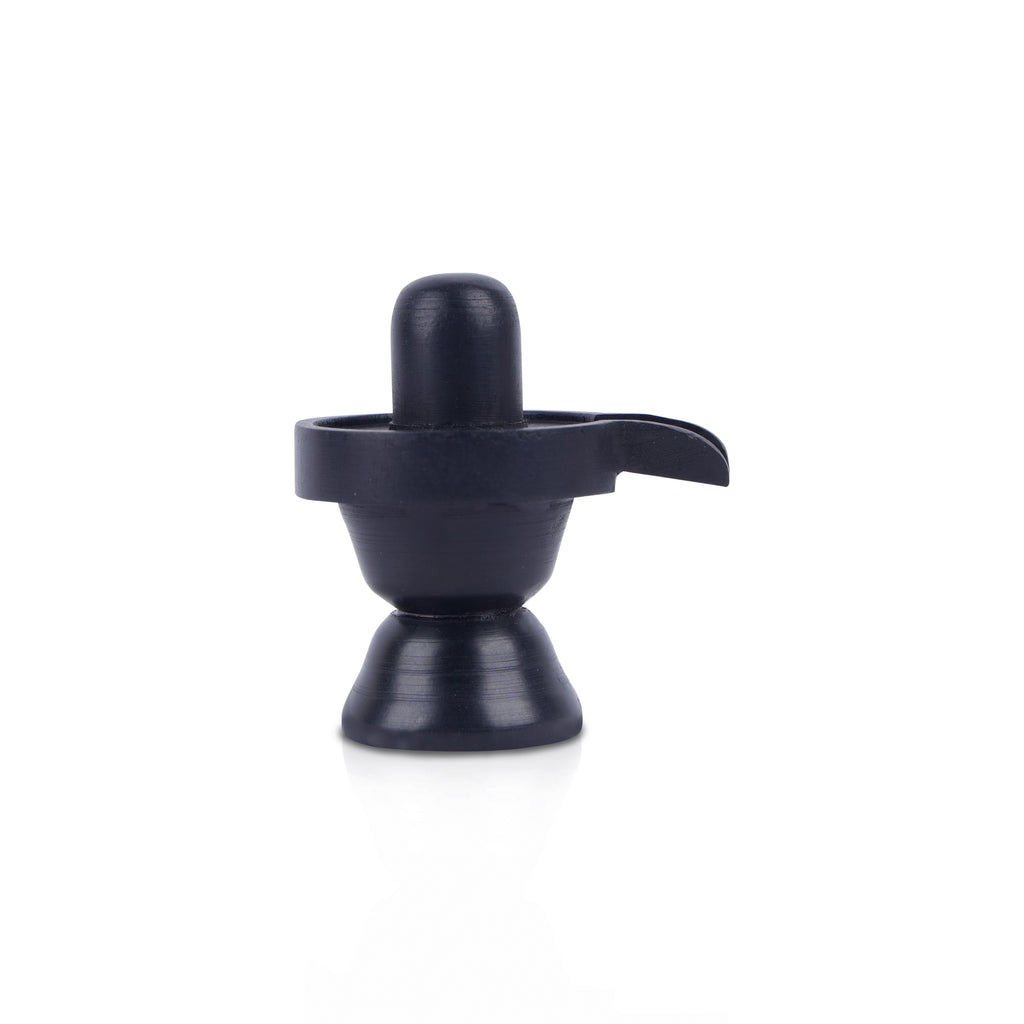 Ebony Shiva Lingam - 2 Inches | Karungali Shivling Idol/ Shivling Statue for Pooja