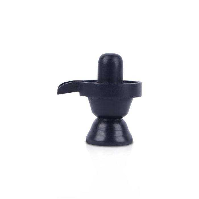 Ebony Shiva Lingam - 2 Inches | Karungali Shivling Idol/ Shivling Statue for Pooja