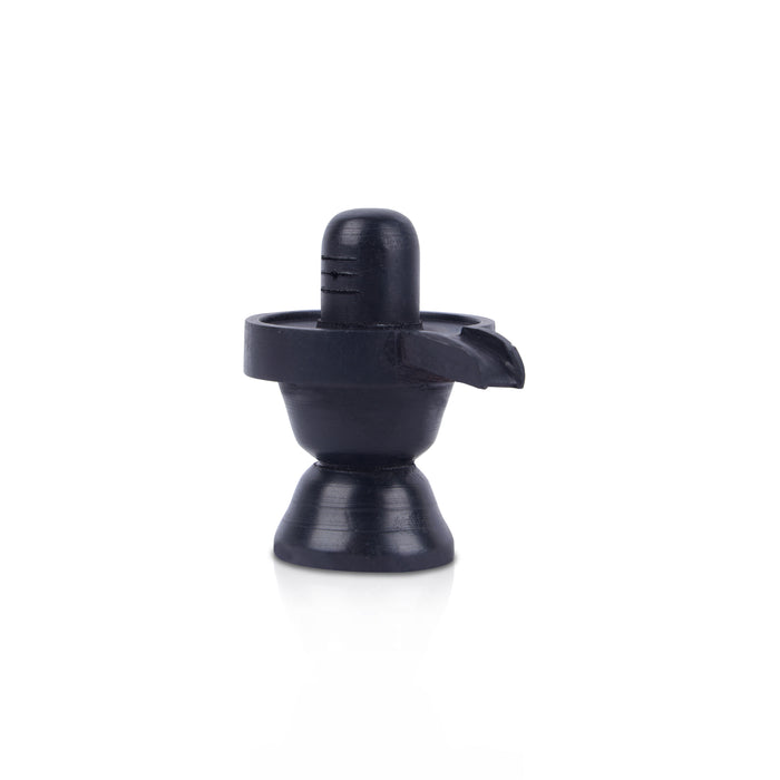 Ebony Shiva Lingam - 2 Inches | Karungali Shivling Idol/ Shivling Statue for Pooja