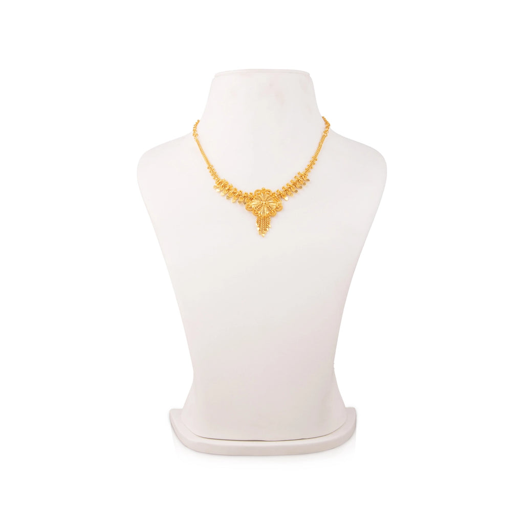 Necklace - 4 Inches | Gold Polish Jewelry/ Jewellery for Women/ 20 Gms Approx