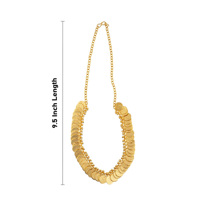 Kasumala - 50 Coin | Small Kasu Mala/ Gold Polish Deity Jewelry/ Jewellery for Deity - Neck & Body Accessories