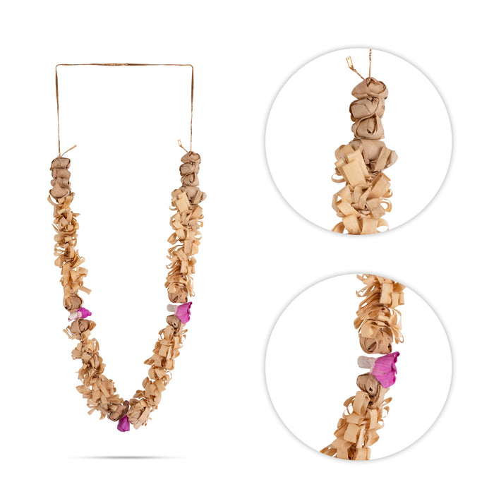 Mysore Sukkad Haar - 23 Inches | Sandalwood Mala / Chandan Mala for Deity - Chandan Mala, Pendant, Bracelet