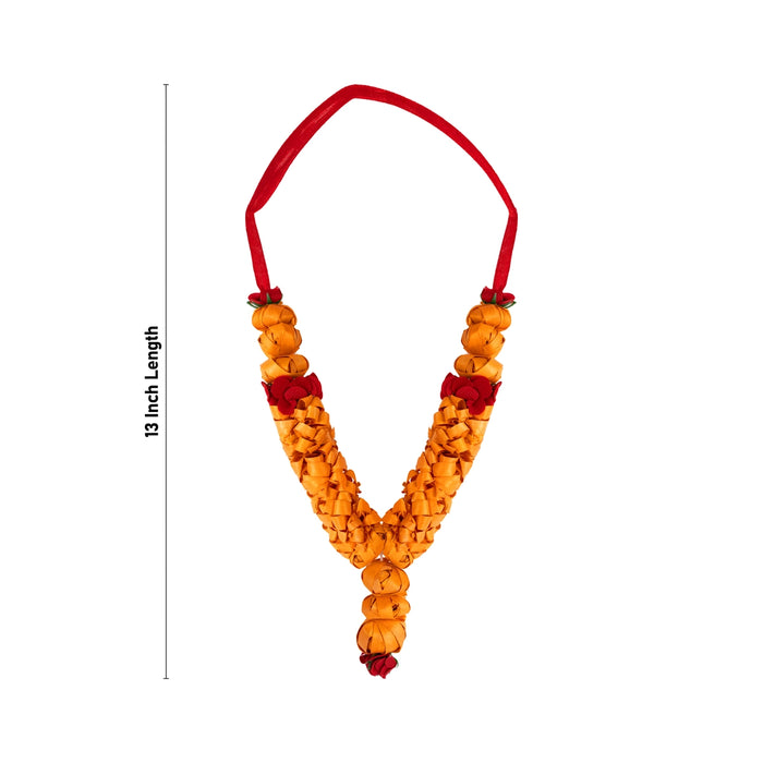 Chandan Mala - 13 Inches | Sandalwood Mala / Mysore Sukkad Haar for Deity - Chandan Mala, Pendant, Bracelet
