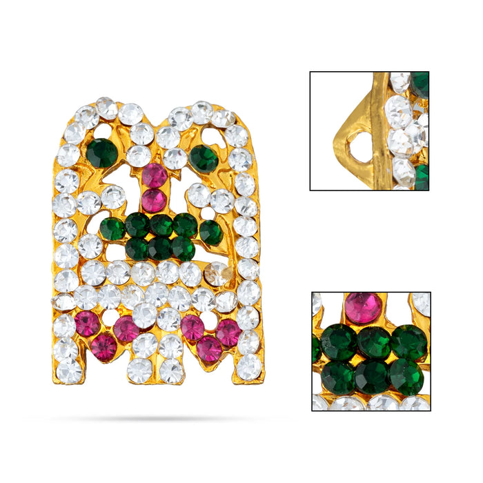 Mangalsutra - 1.25 x 1 Inches | Multi Colour Stone Thali/ Mangalyam Thali/ Thirumangalyam for Deity