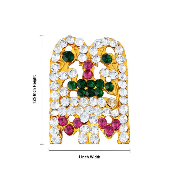 Mangalsutra - 1.25 x 1 Inches | Multi Colour Stone Thali/ Mangalyam Thali/ Thirumangalyam for Deity