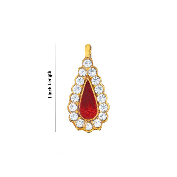 Stone Pendant - 1 Inch | Tilak Design Stone Dollar/ Stone Locket for Women