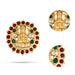 Kemp Stone Jada Pin- 1.5 x 1.5 Inches | Lakshmi Jada Bit / Dance Jewellery/ Jada Billa / Hair Accessory for Women - Dance Jewellery