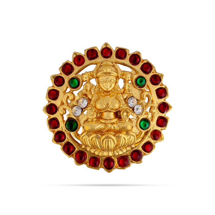 Stone Jada Billa - 1.5 x 1.5 Inches | Lakshmi Jada Bit / Dance Jewellery/ Jada Pin/ Hair Accessory for Women - Dance Jewellery